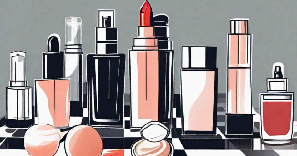 Various beauty products like lipsticks